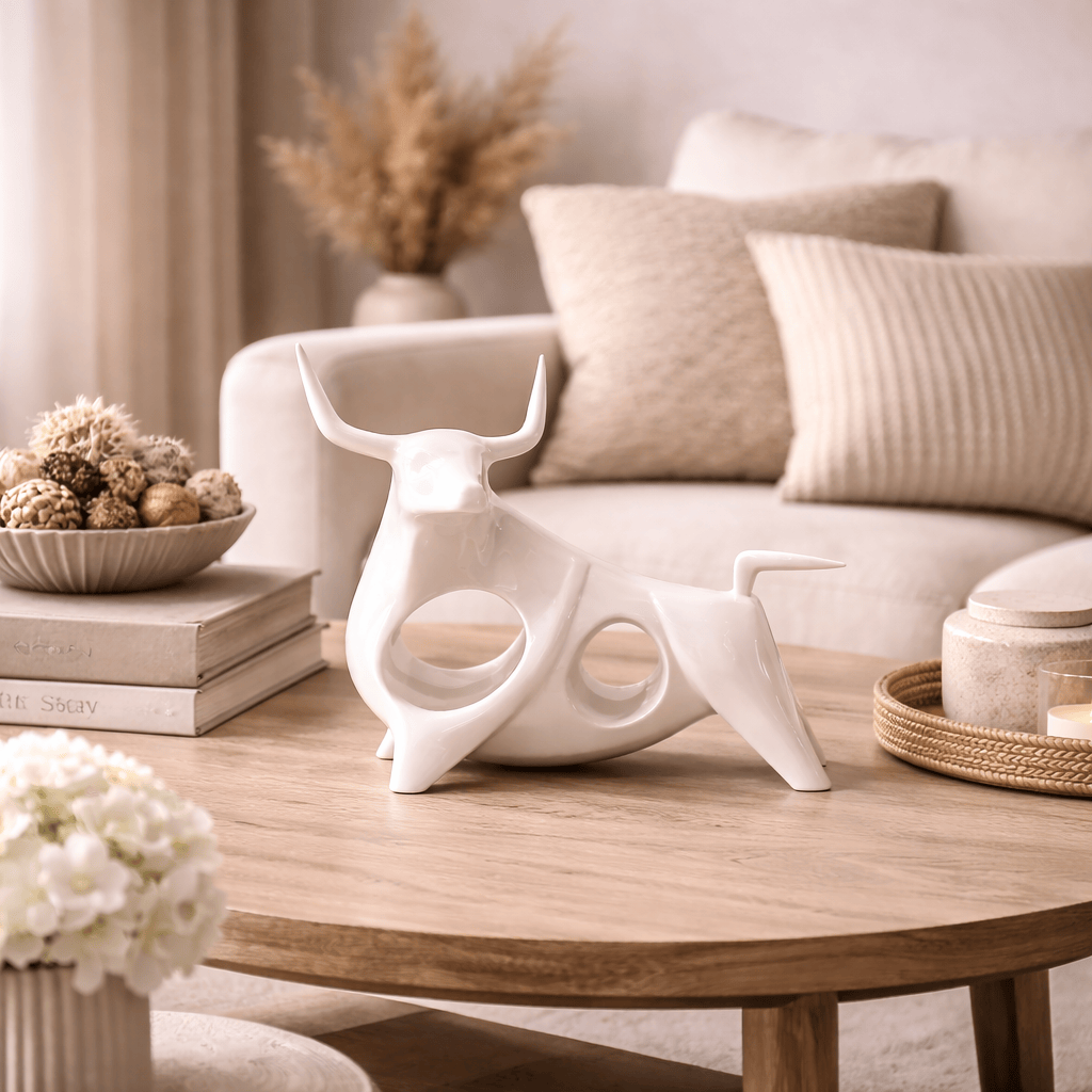 Toro Blanco CASONA DECO animales