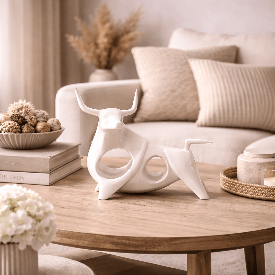 Toro Blanco CASONA DECO animales