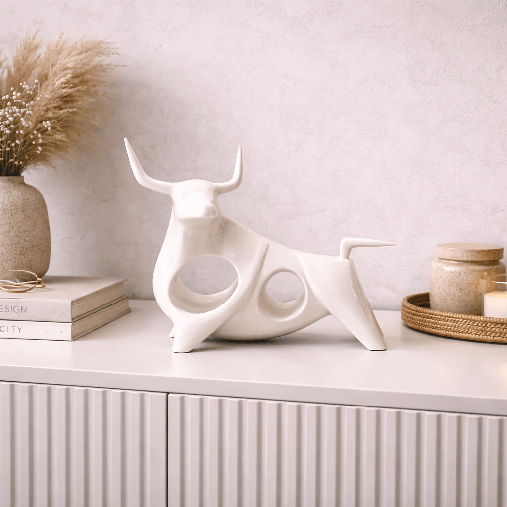 Toro Blanco CASONA DECO animales