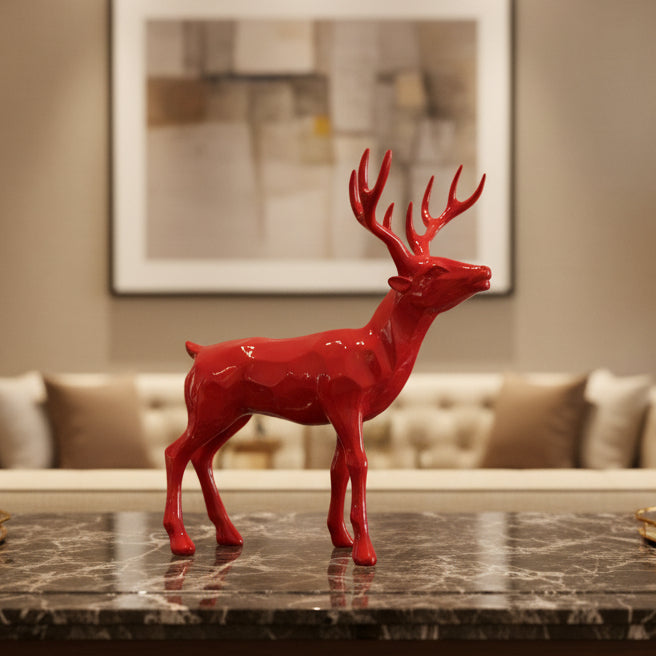 Venado  color Rojo CASONA DECO animales