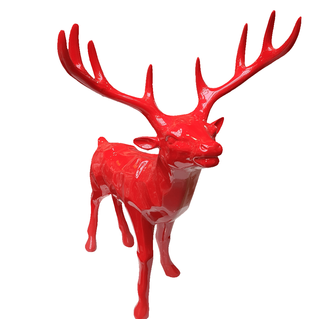 Venado  color Rojo CASONA DECO animales