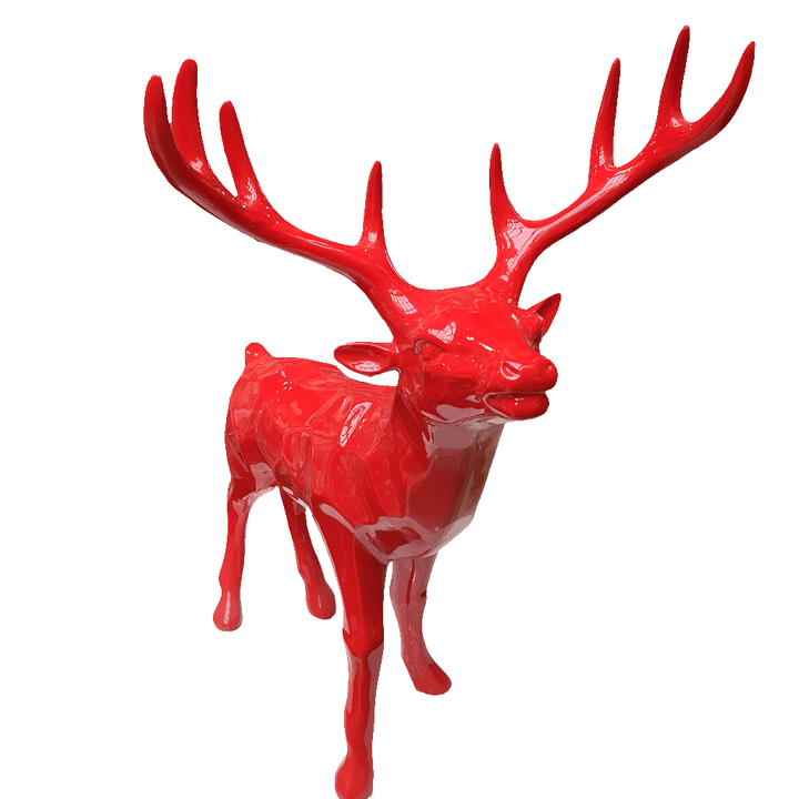 Venado  color Rojo CASONA DECO animales