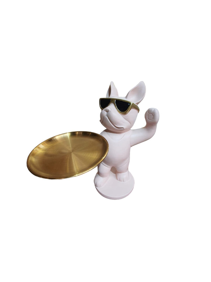 Perro Bulldog francés Lentes Bandeja