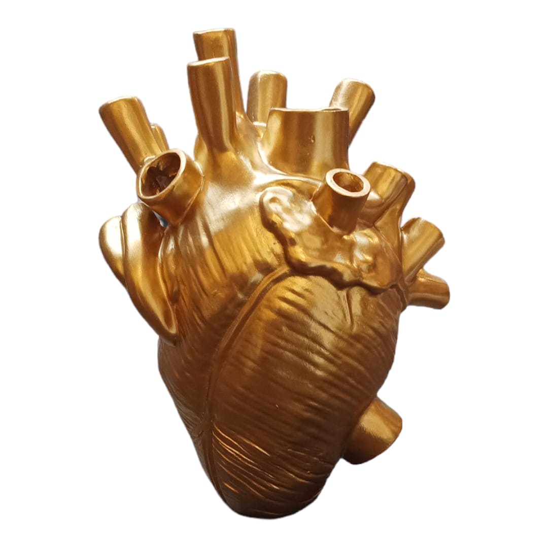 Corazon Humano Dorado Xz-G