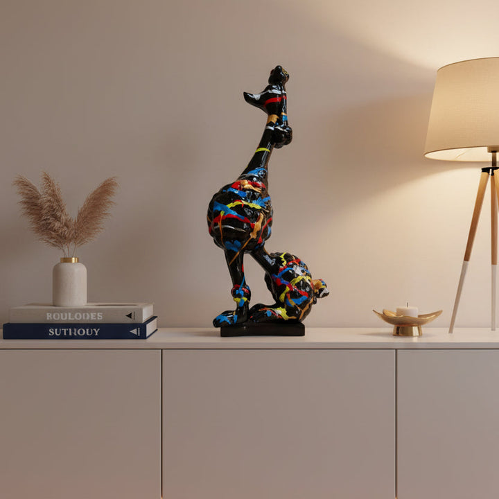 Poodle Negro Multicolor CASONA DECO animales