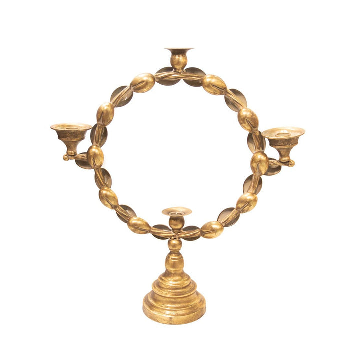 Candelabro 4 Velas color Dorado