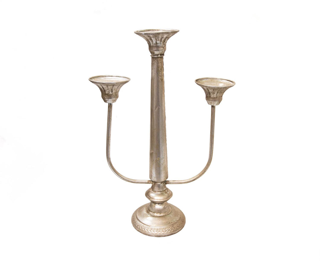 Candelabro 3 Velas 7235 color Plata