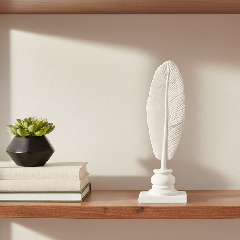 Pluma Decorativa Blanca