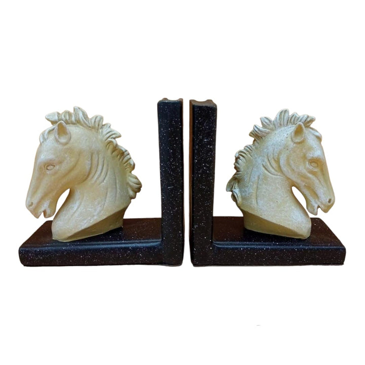 Sujetalibros Caballo color Blanco Duo