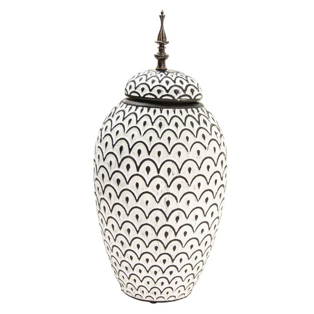 Anfora Blanca L CASONA DECO