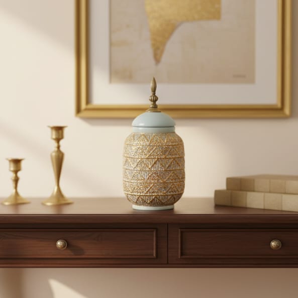 Anfora Celeste  L CASONA DECO