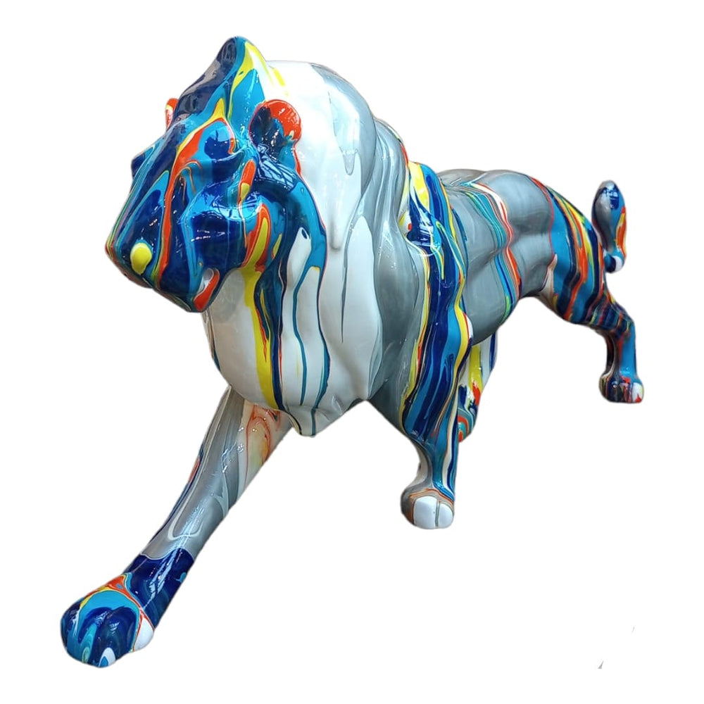 Leon Azul Multicolor CASONA DECO animales