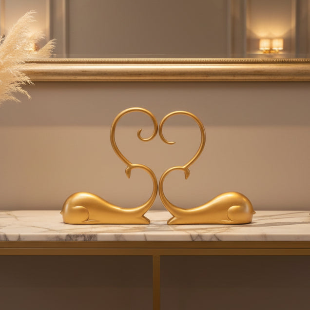Pareja de Ciervos dorado CASONA DECO animales