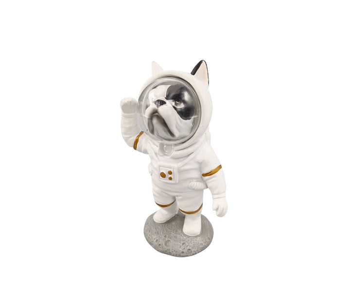 Perro bulldog frances Astronauta Saludando CASONA DECO animales