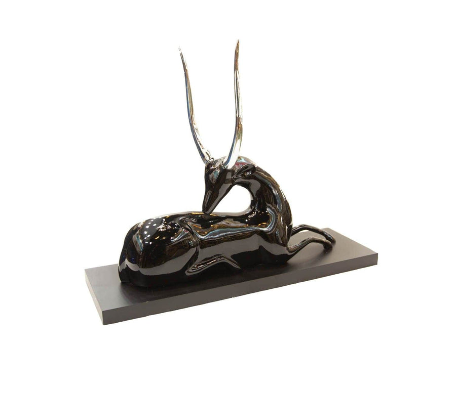 Antilope Acostado Negro CASONA DECO
