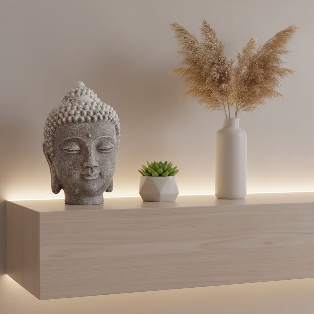 Cabeza Buda gris CASONA DECO buda