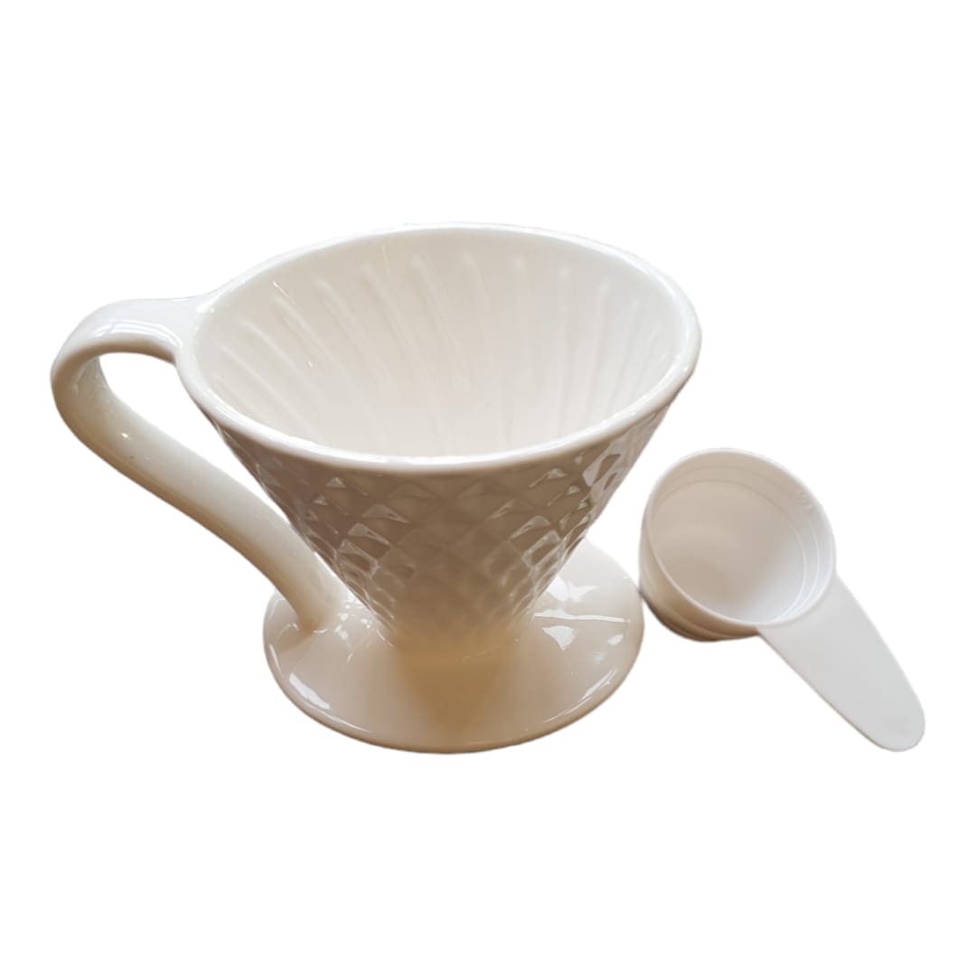 Cafetera Dripper V60 Blanca 16350-18 CASONA DECO