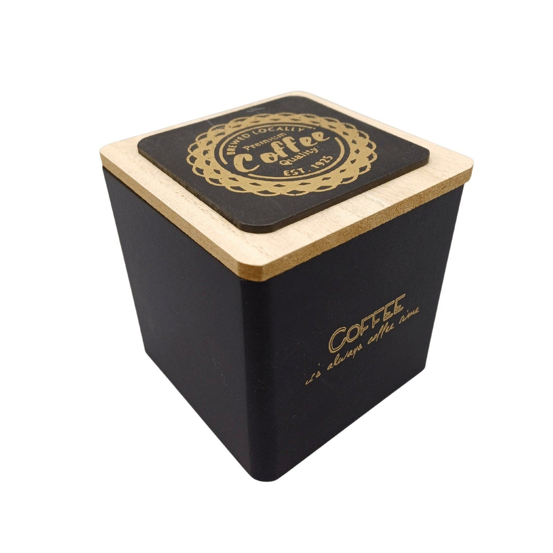 Caja Coffe Negra CASONA DECO