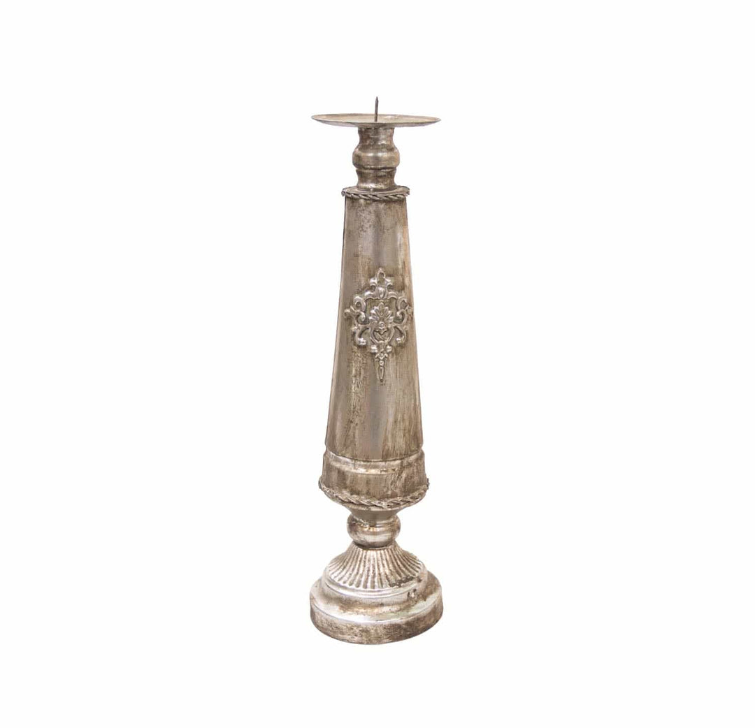 Candelabro Grande Plateado 7189 CASONA DECO