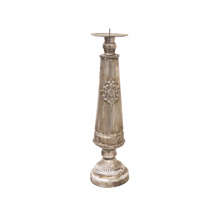 Candelabro Grande Plateado 7189 CASONA DECO