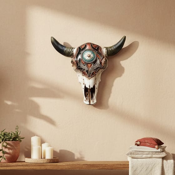 Cráneo Toro Pared CASONA DECO