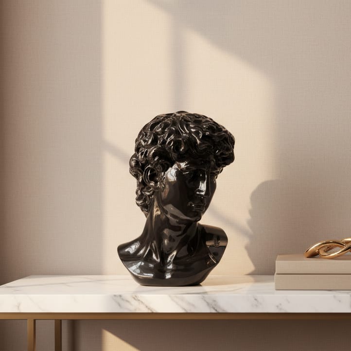 Busto David color Negro CASONA DECO decoracion