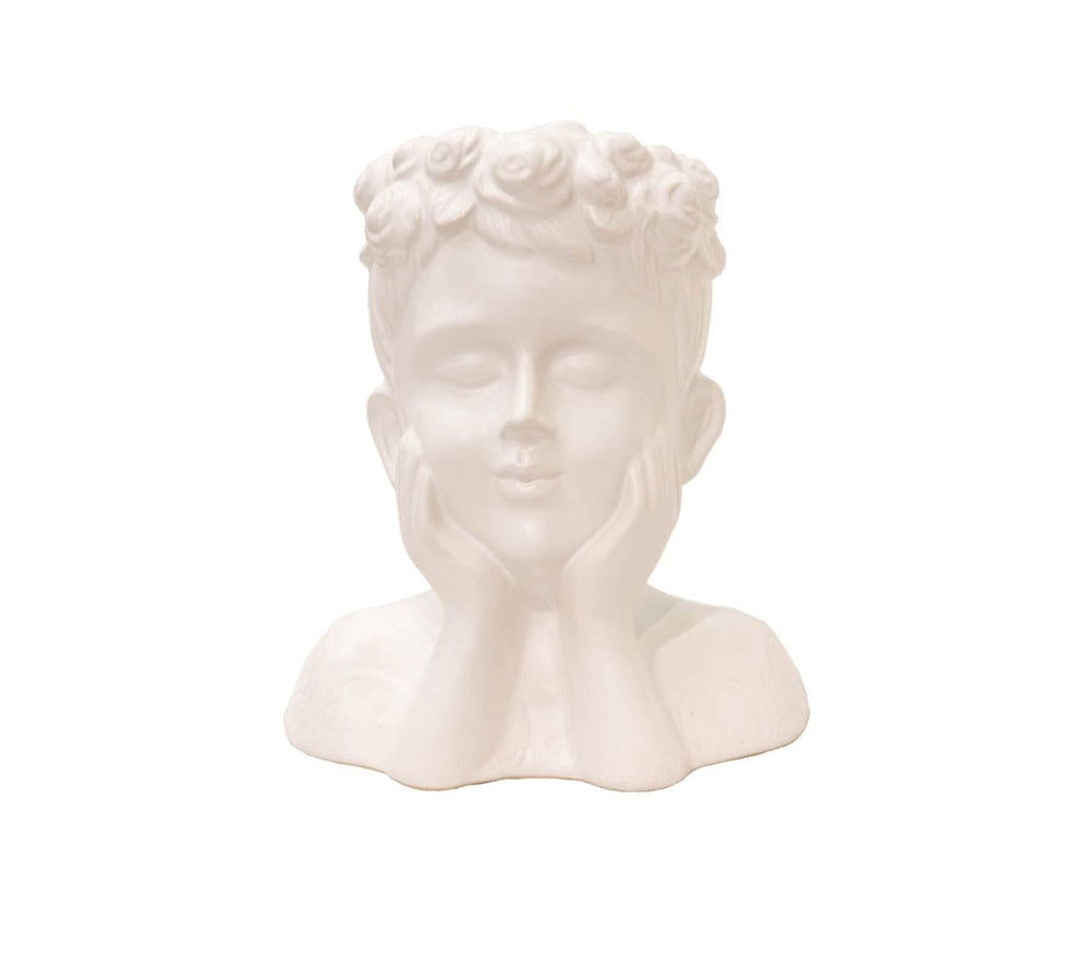 Florero decorativo blanco CASONA DECO decoracion