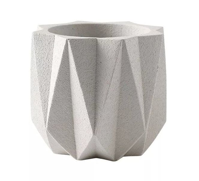 Maceta Geo Blanca CASONA DECO decoracion