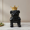 Perro bulldog inglés Alcancía Corona Negro