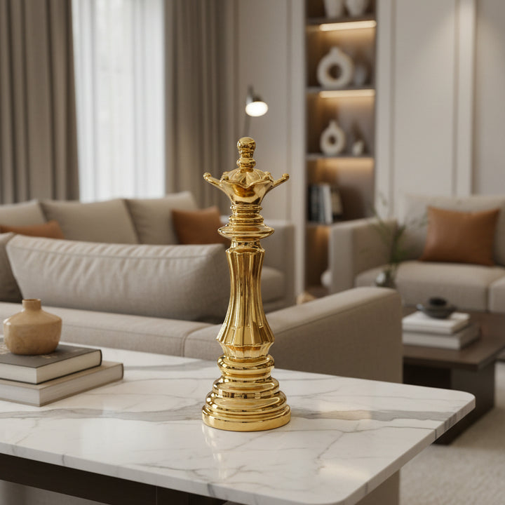 Reina Ajedrez Dorado CASONA DECO decoracion