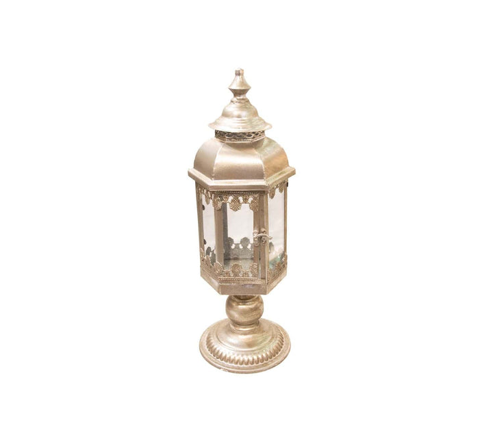 Fanal Hexagonal 6J7163G Plateado CASONA DECO