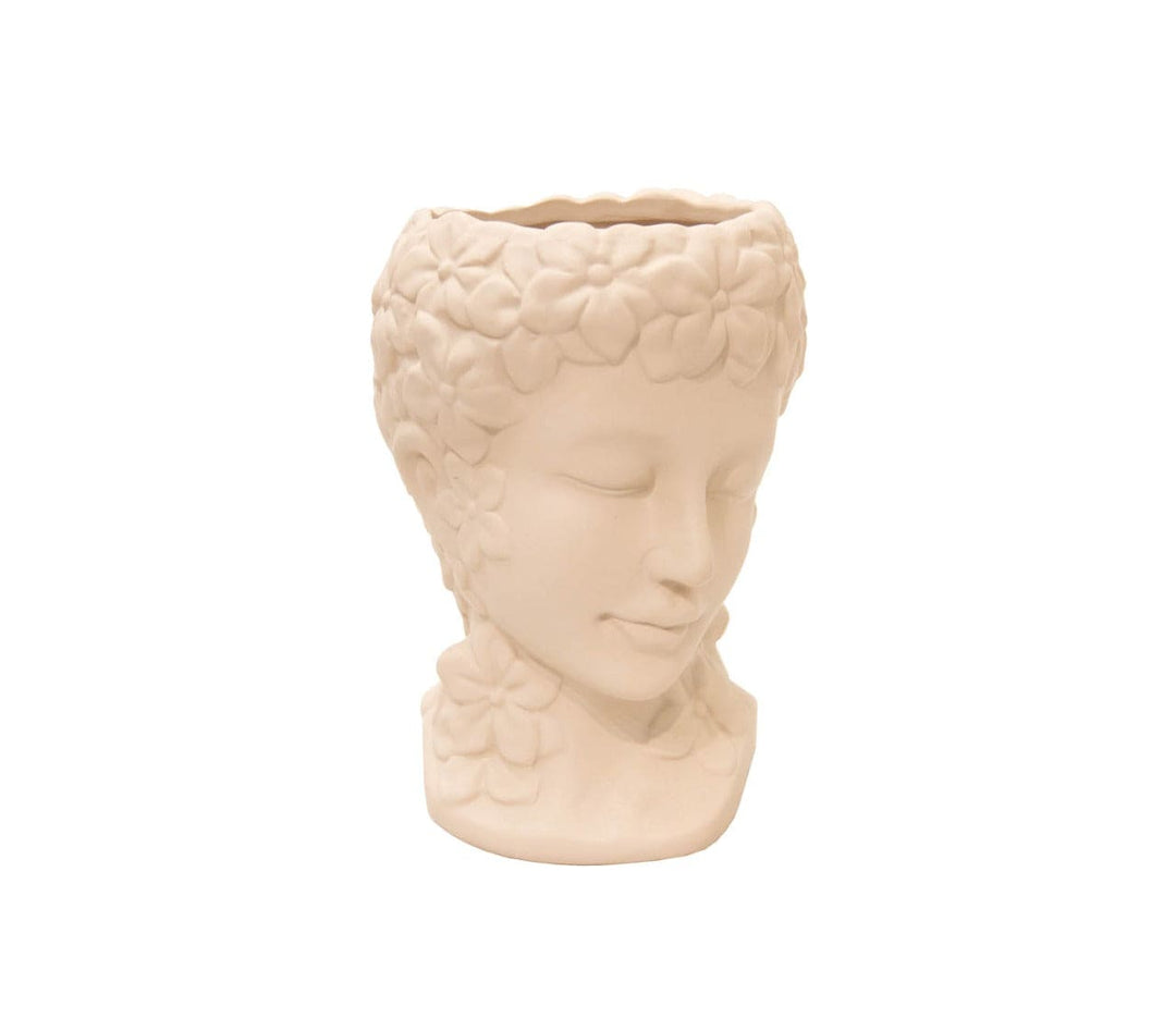 Florero Flores Beige 0630-343 CASONA DECO