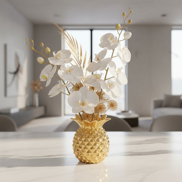 Florero Piña Dorada