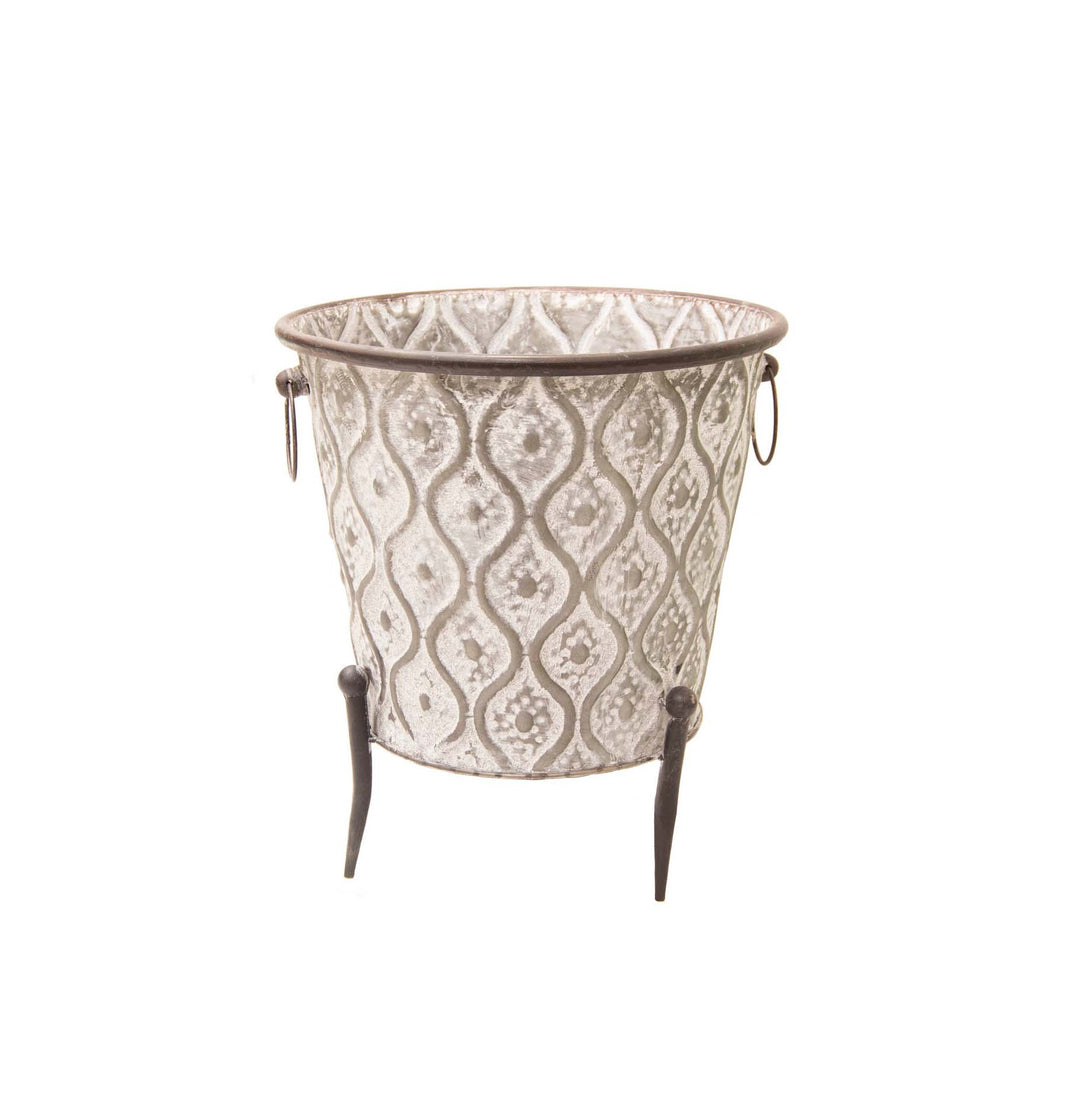 Maceta Gris L 9395-2057 CASONA DECO