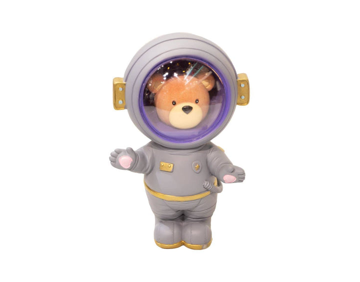 Oso Astronauta con Luz gris CASONA DECO