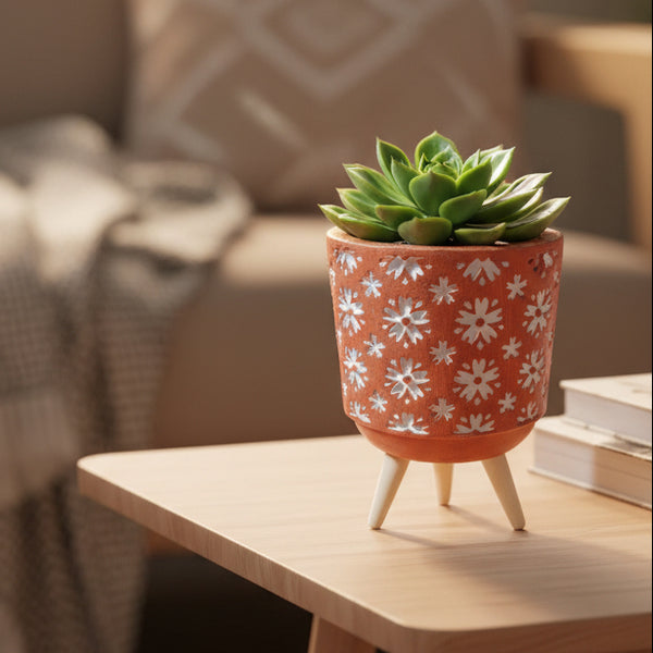 Mini Maceta Naranja