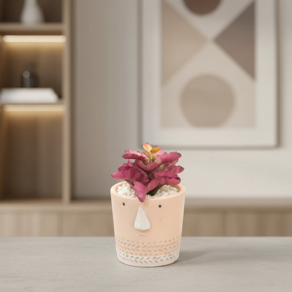 Suculenta Artificial M Rosado