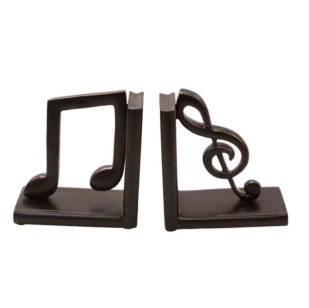 Sujetalibros Notas Musicales Negro CASONA DECO
