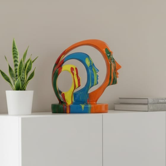 Trio Caras Multicolor 130Ls CASONA DECO