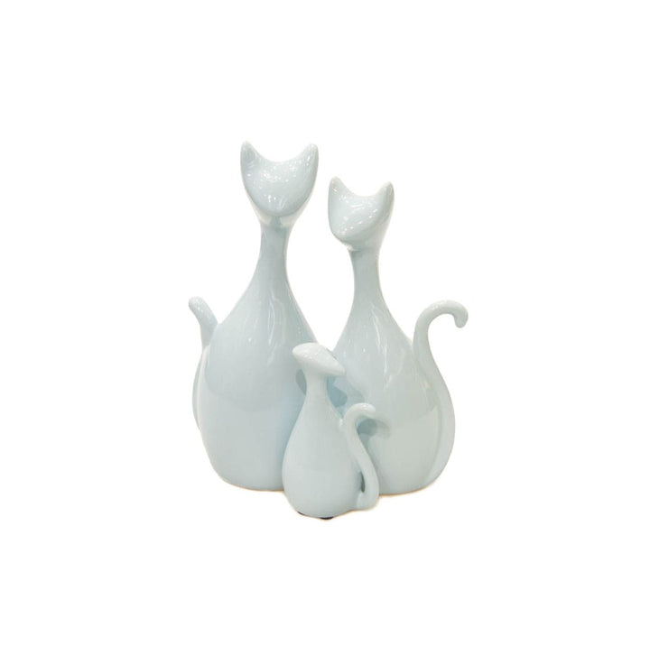 Trio Gatos color celeste 64057 CASONA DECO