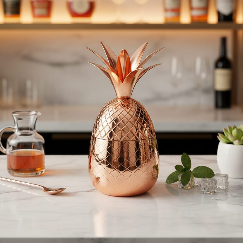 Copa de Cóctel Piña color Cobre CASONA DECO cocina