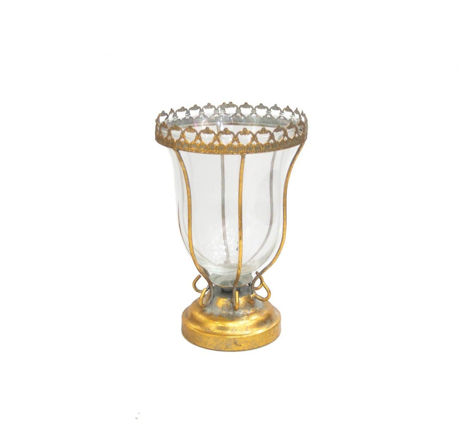 Copa Vidrio 7069 Dorada CASONA DECO