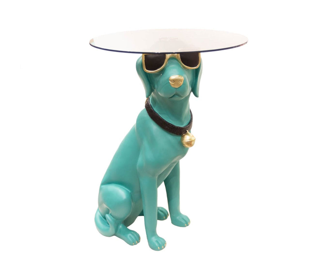 Perro Mesa color turquesa