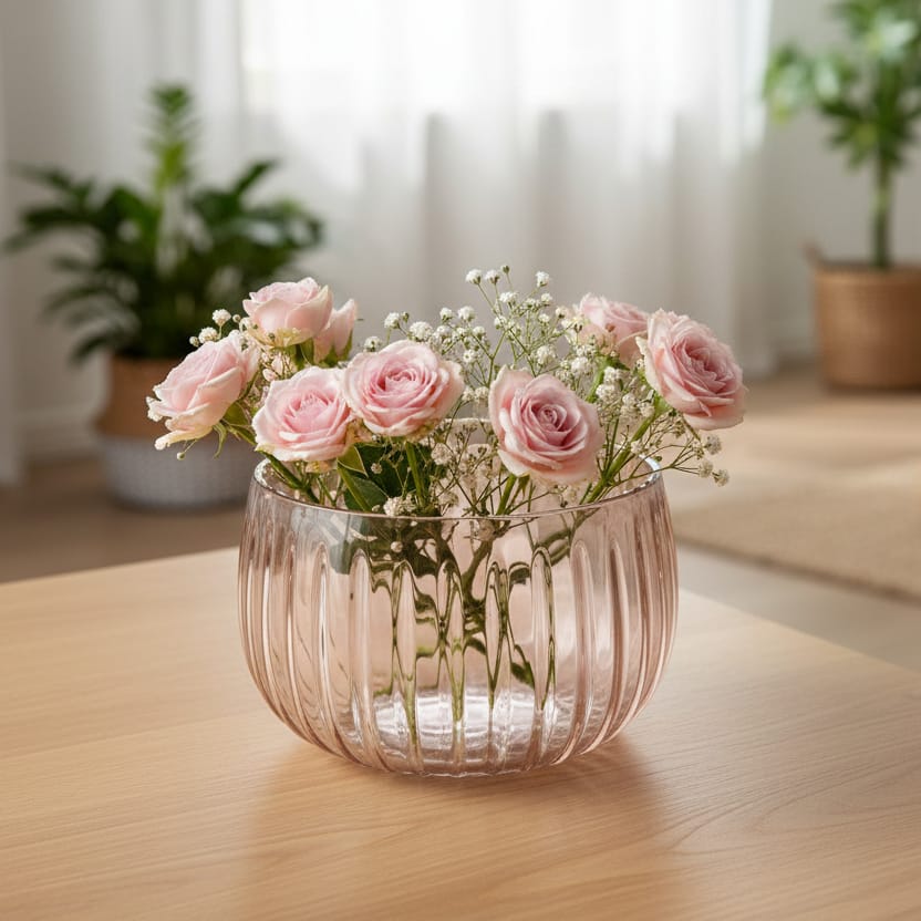 Florero Rosa CASONA DECO