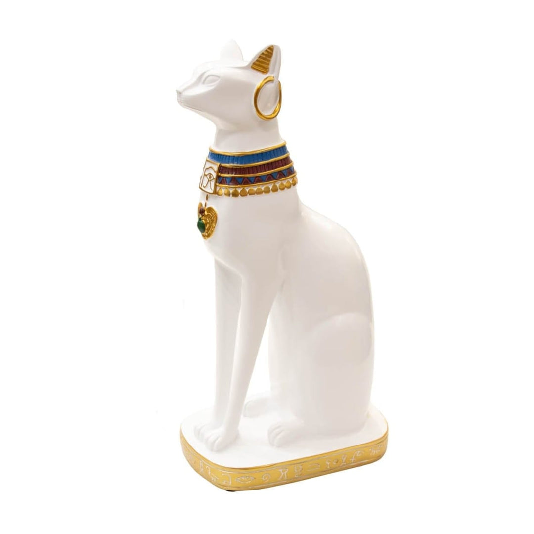 Gato Egipcio color Blanco CASONA DECO