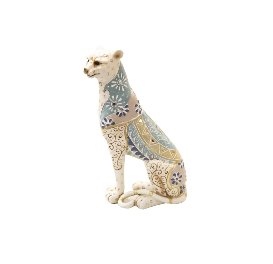 Leopardo con Espejos Sentado M CASONA DECO