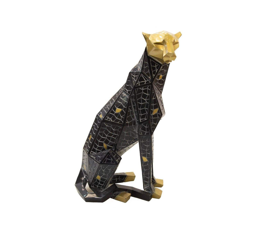 Leopardo Negro Dorado M CASONA DECO