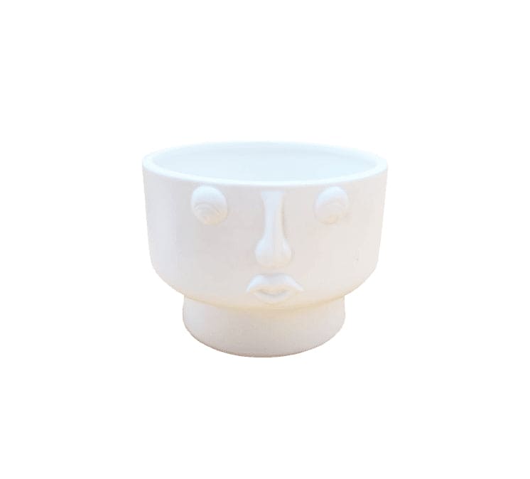 Maceta Cara Blanca Jym18071 CASONA DECO decoracion