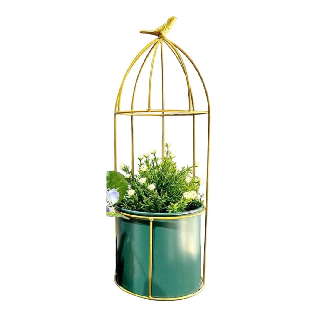 Maceta Pajarito Petroleo Bj1520B CASONA DECO