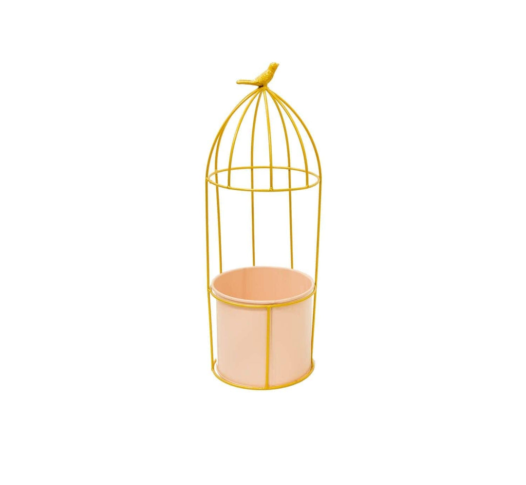 Maceta Pajarito Rosada Bj1520A CASONA DECO